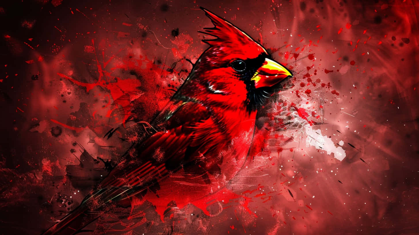 Louisville Cardinals Red Bird Artwork Wallpaper