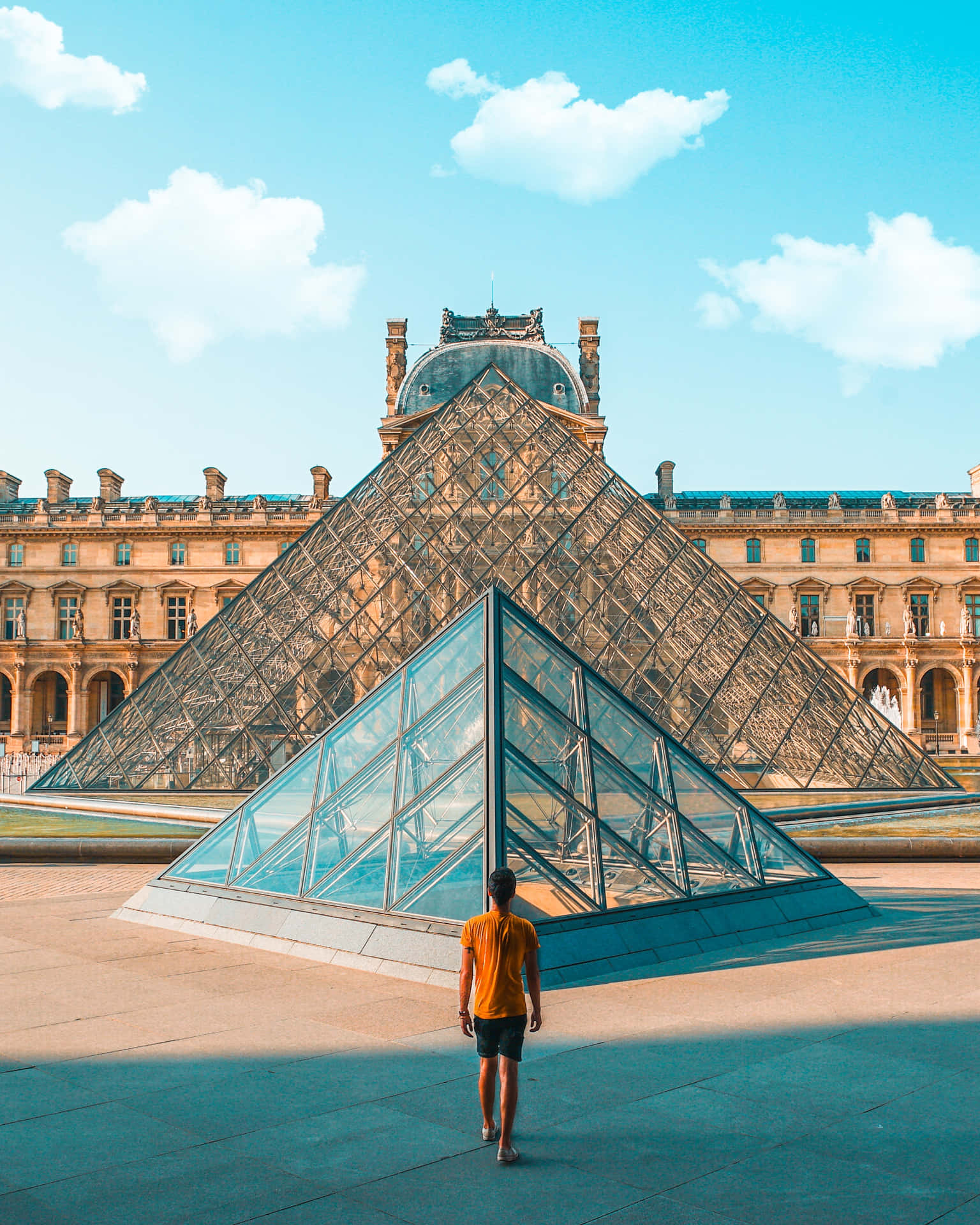 Louvremuseum Eingang Wallpaper