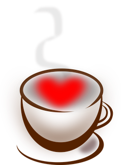 Love Aroma Coffee Cup PNG