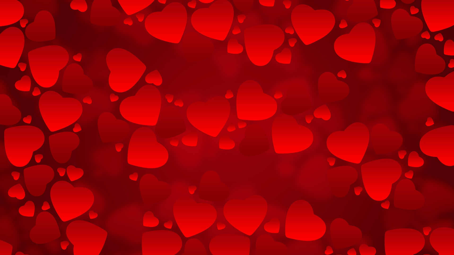 Beautiful Red Hearts Love Background