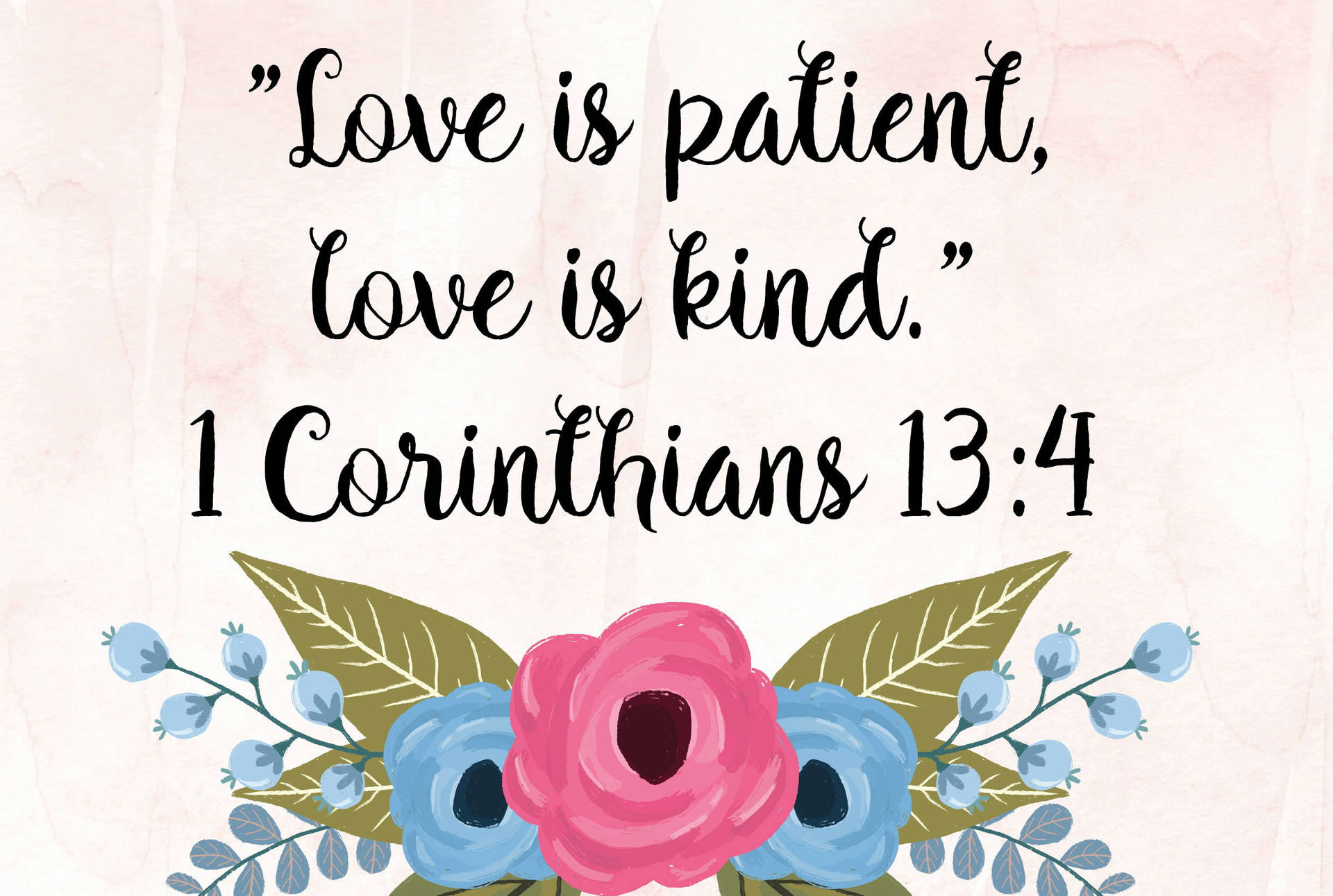 Love Bible Quote Wallpaper