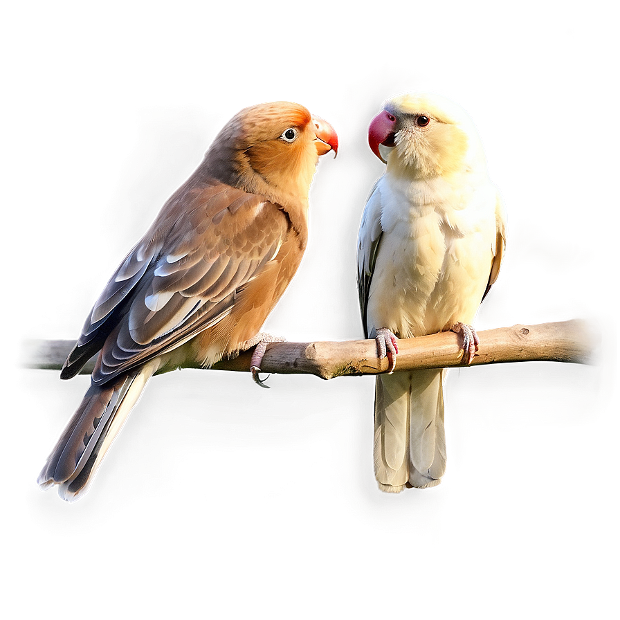 Love Birds Pair Png 05032024 PNG