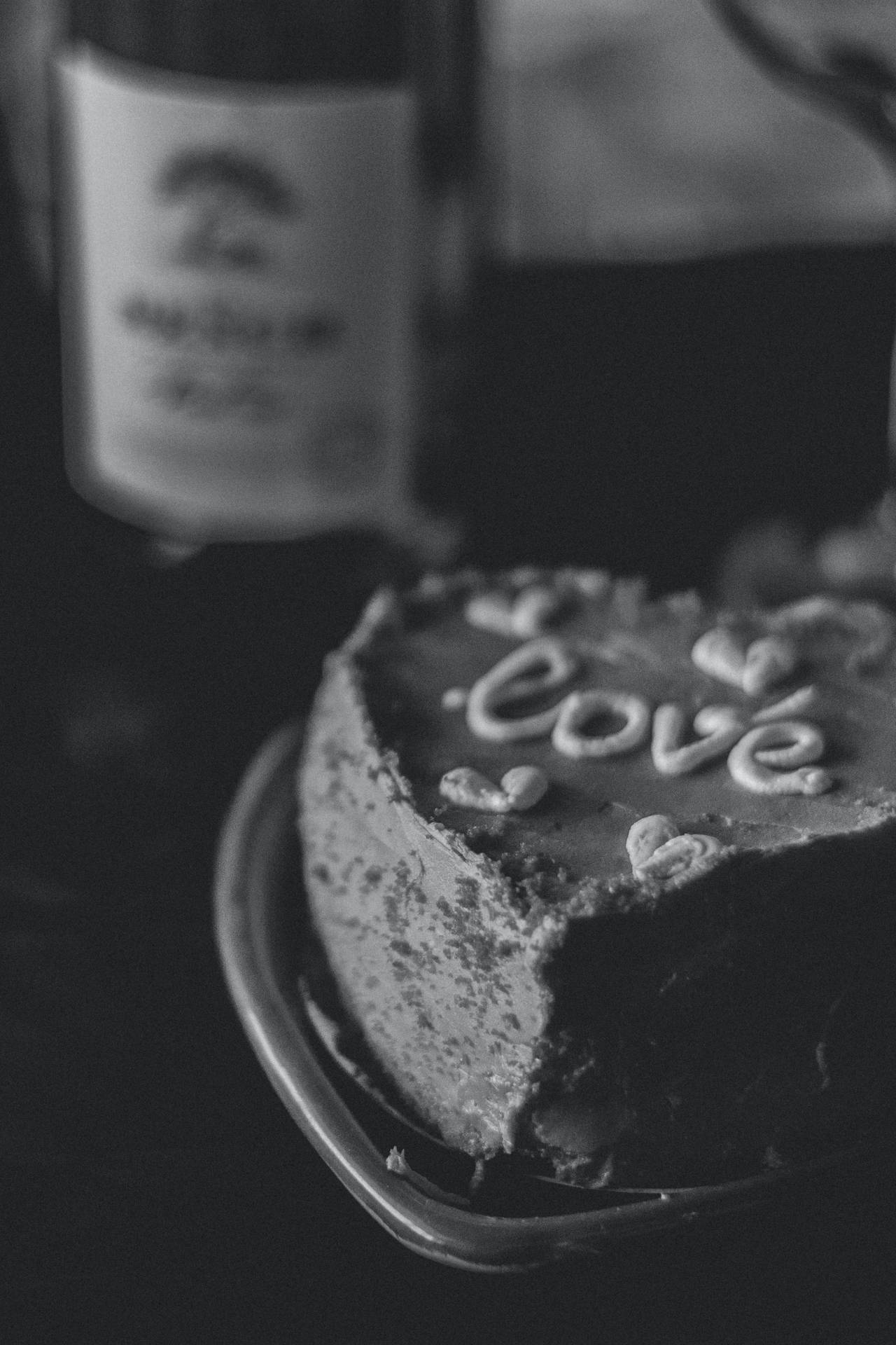 Love Black And White Cake