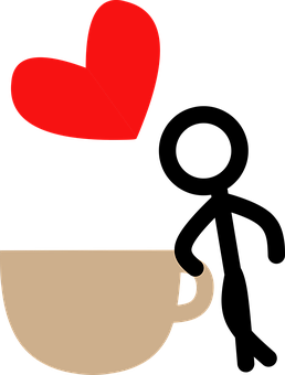 Love Coffee Concept Art PNG