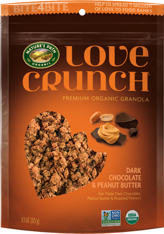 Love Crunch Granola Peanut Butter Chocolate Package PNG