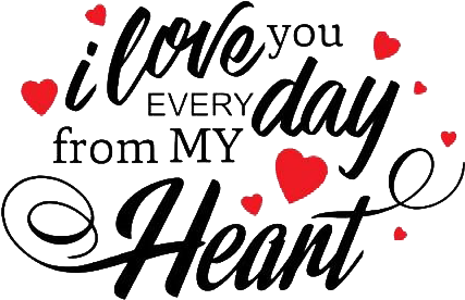 Love Declaration Graphic PNG