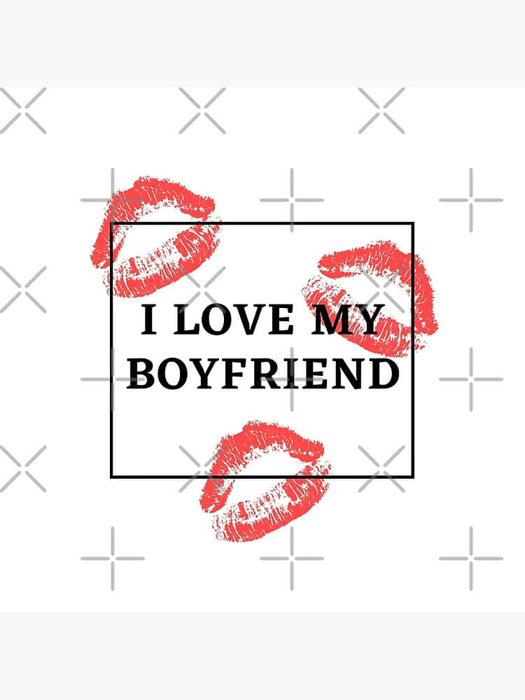 Love Declaration Lipstick Kisses Wallpaper