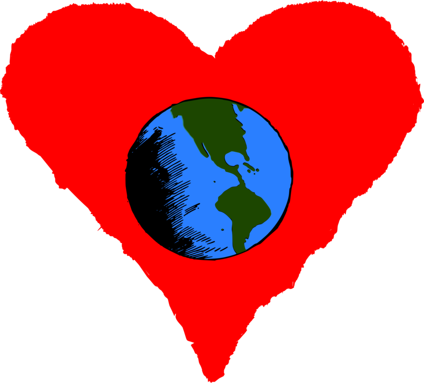 Love Embracing Earth PNG