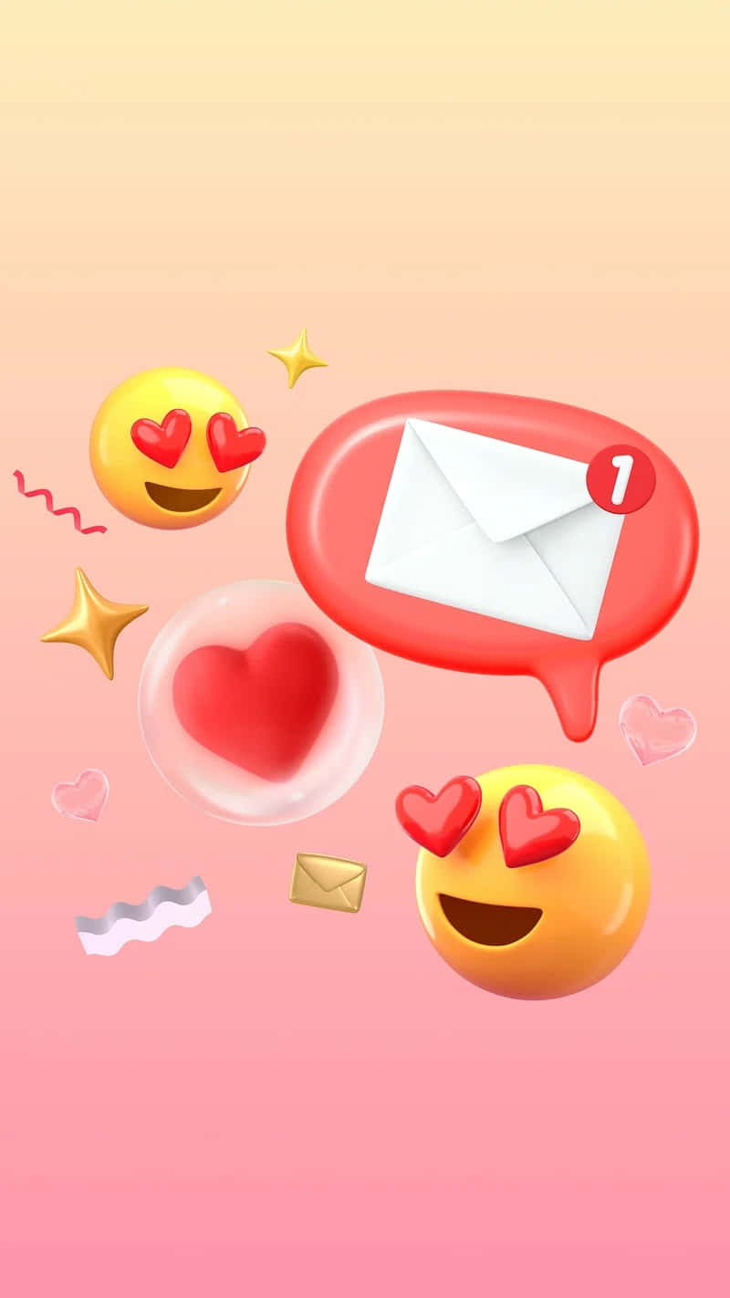 Love Emoji Collage Wallpaper