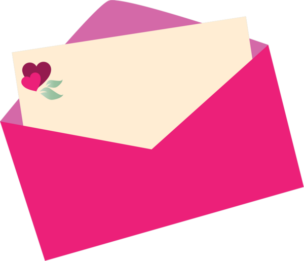 Love Envelope Design PNG