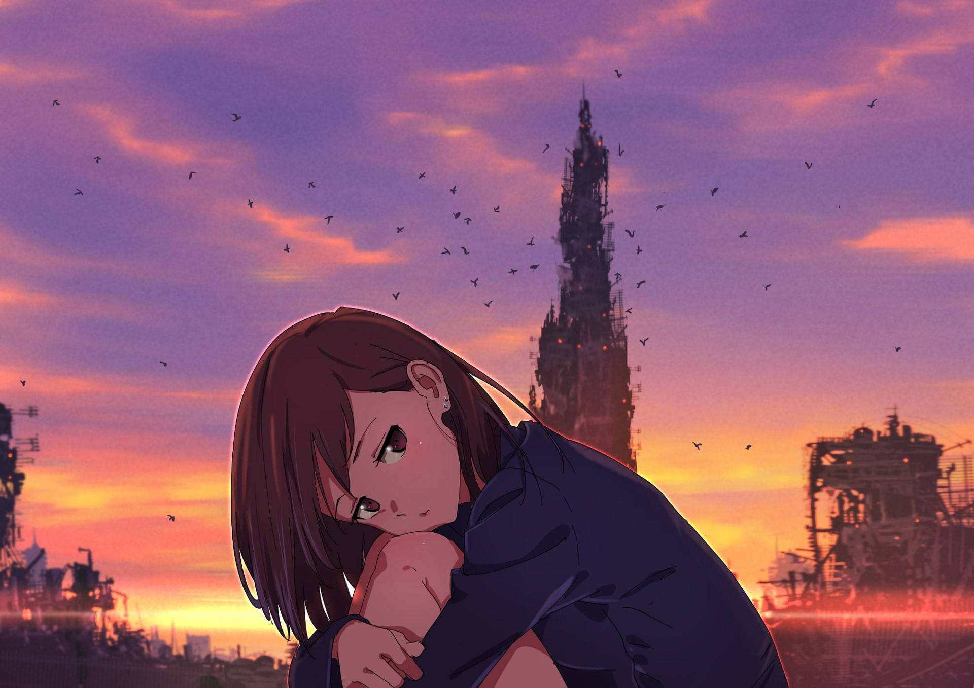 Love Failure Anime Girl Background