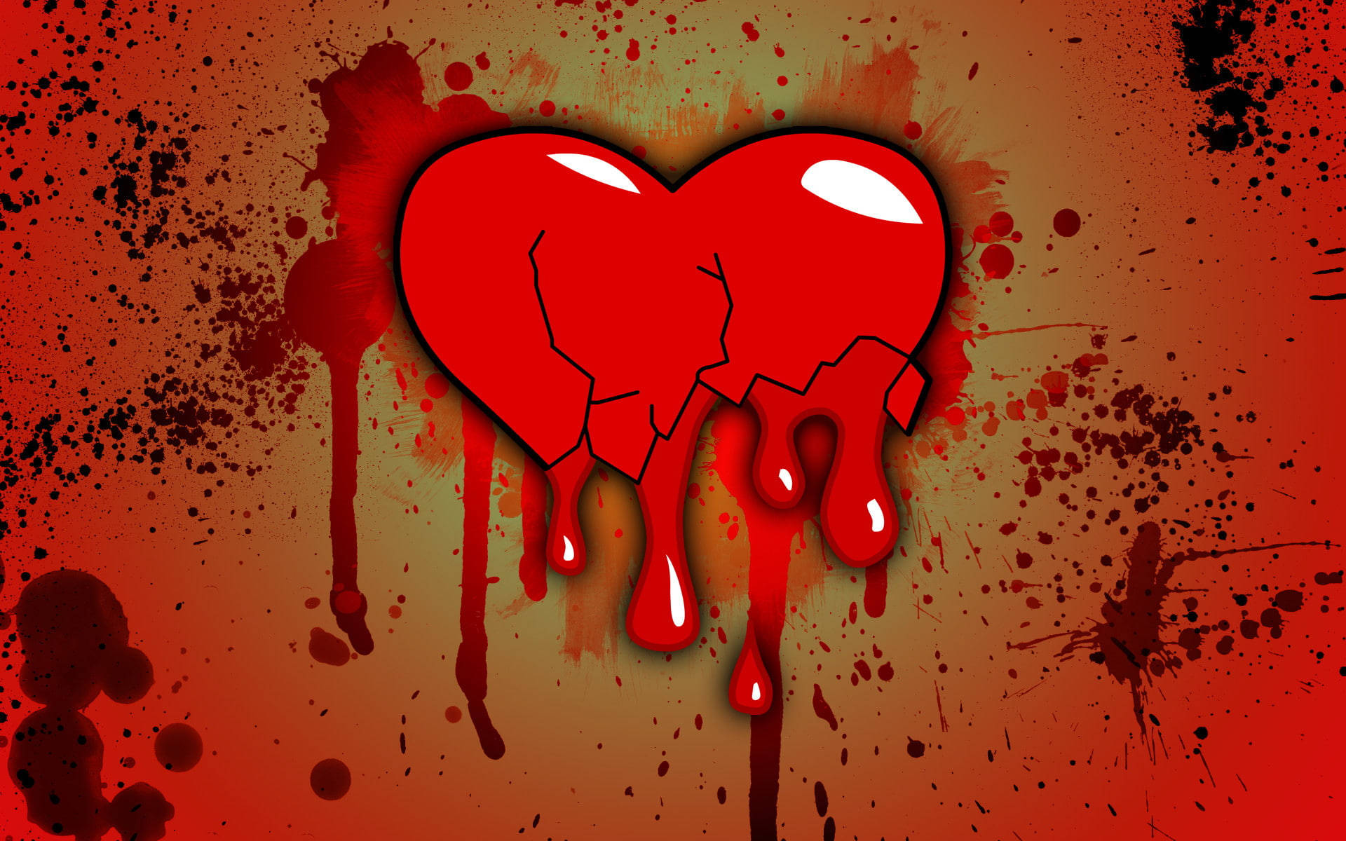 Love Failure Bleeding Heart Background