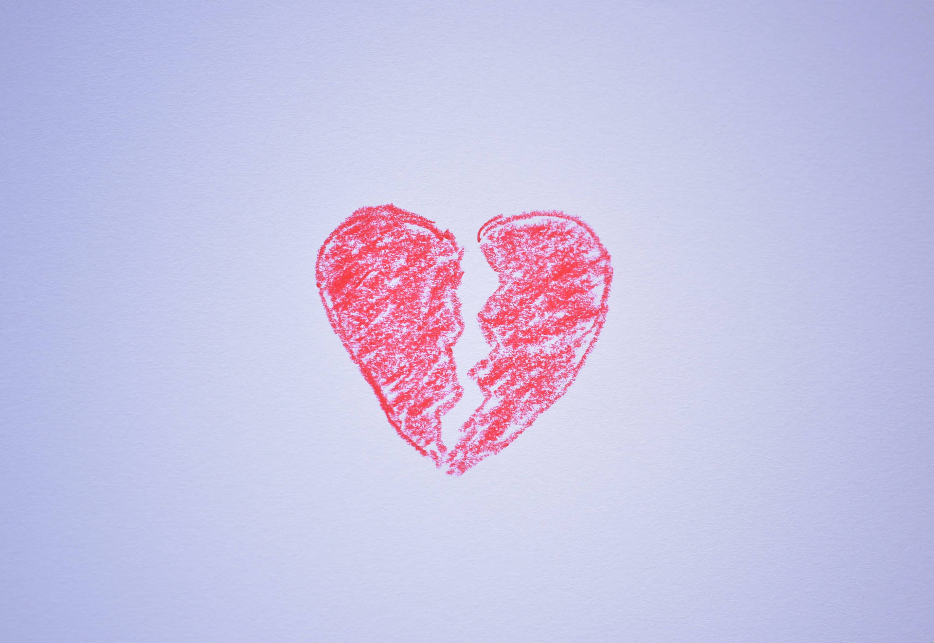 Download Love Failure Crayon Heart Wallpaper 