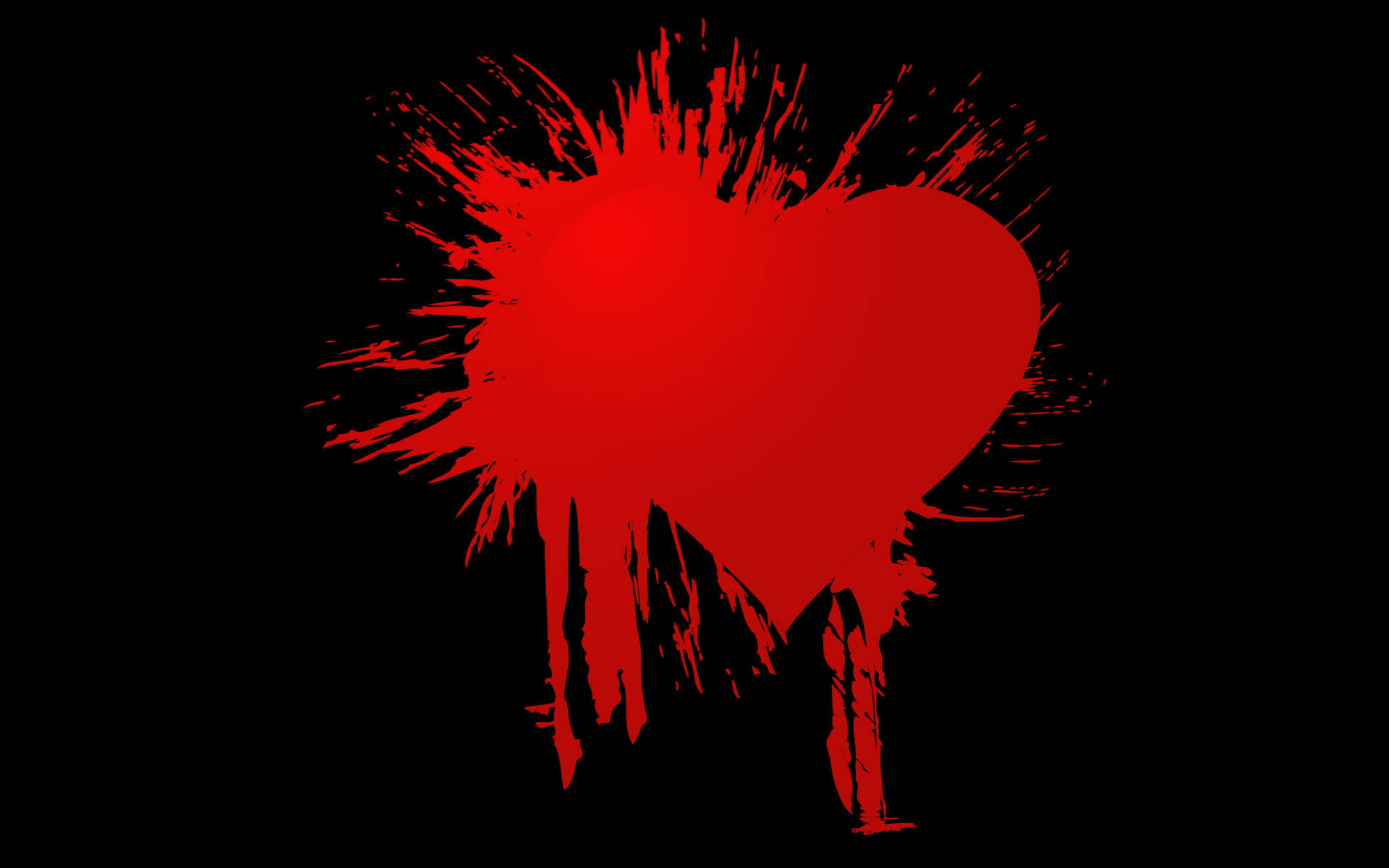 Love Failure Exploded Heart Background