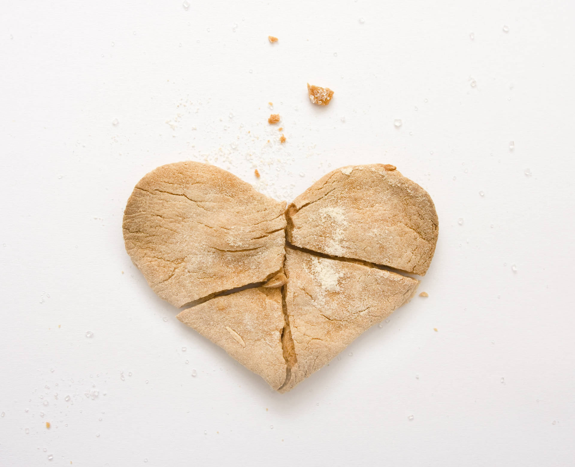 Love Failure Heart Cookie Background