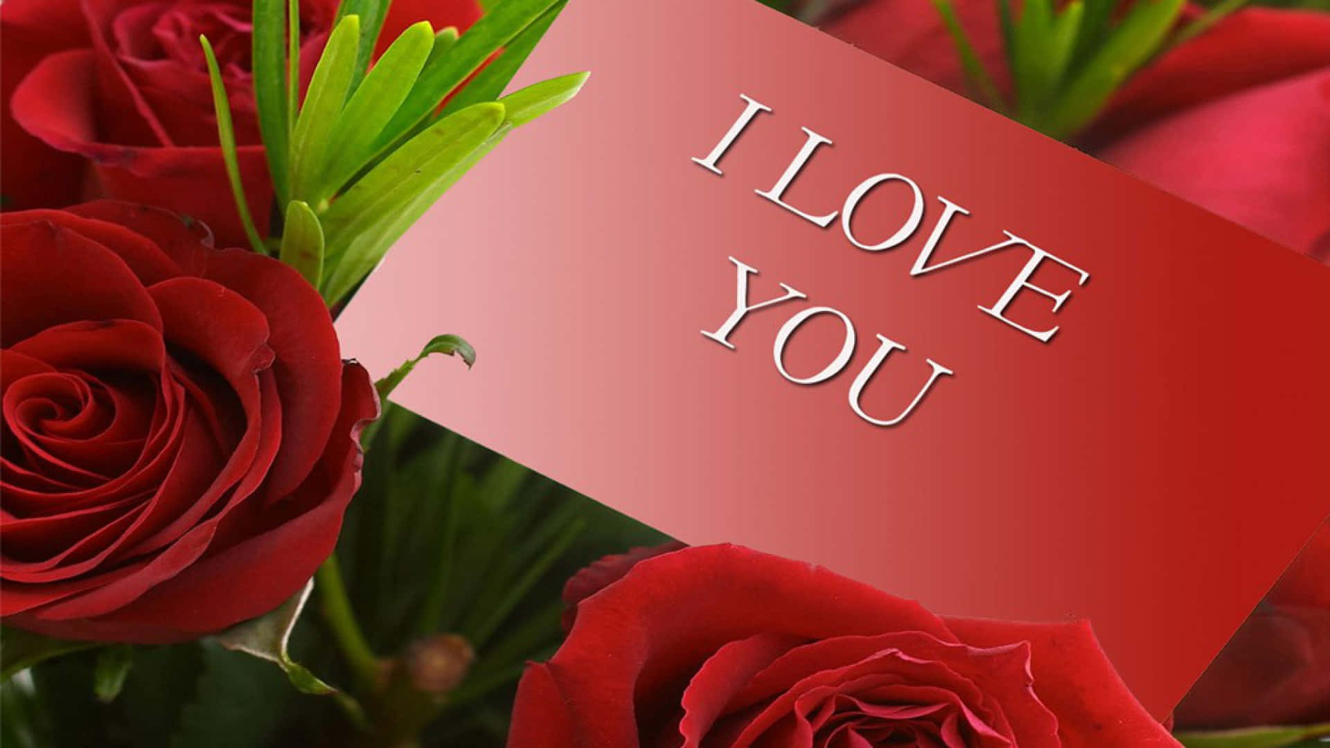 Love You Flowers Note Picture