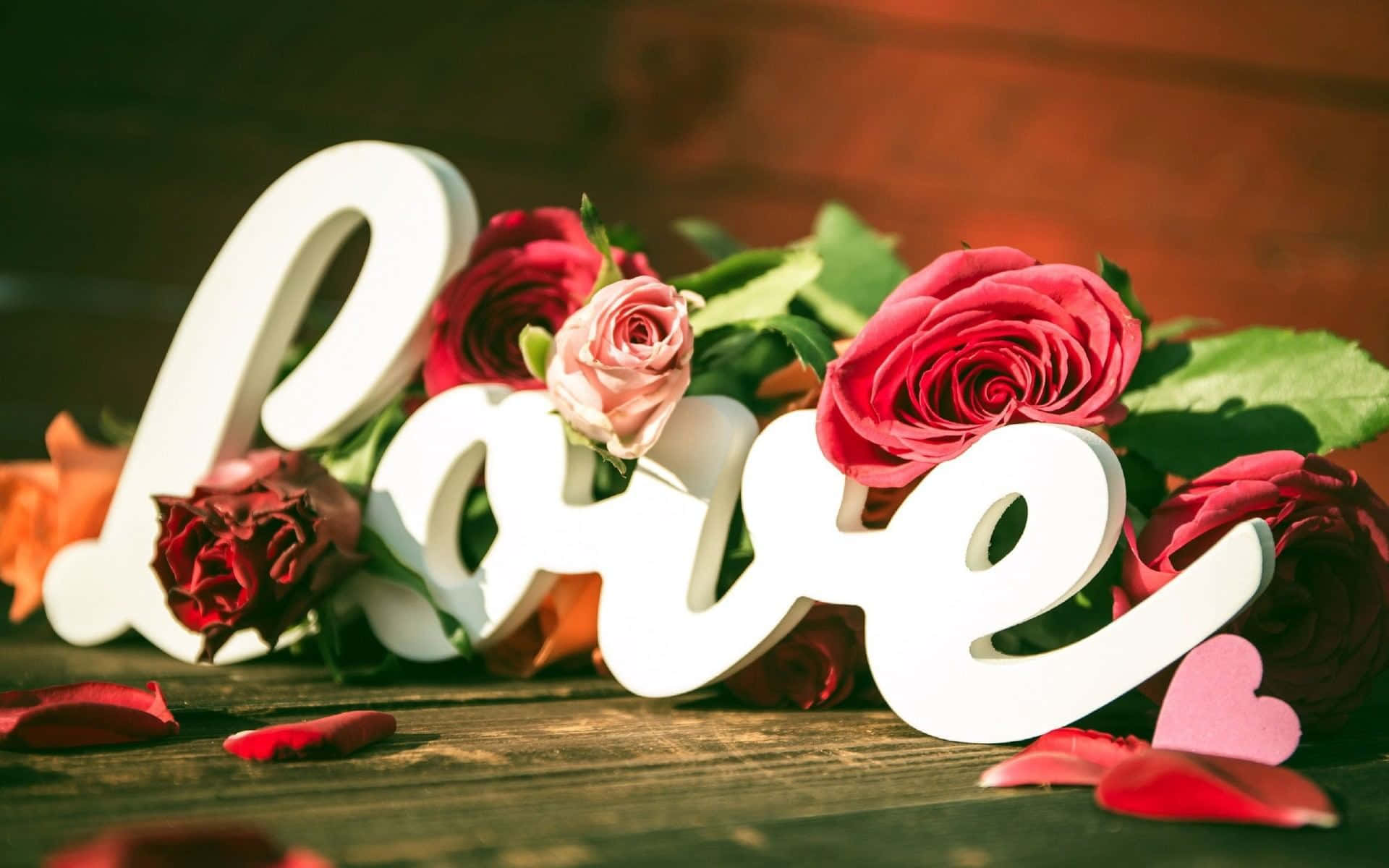 Love Flowers Sign Picture
