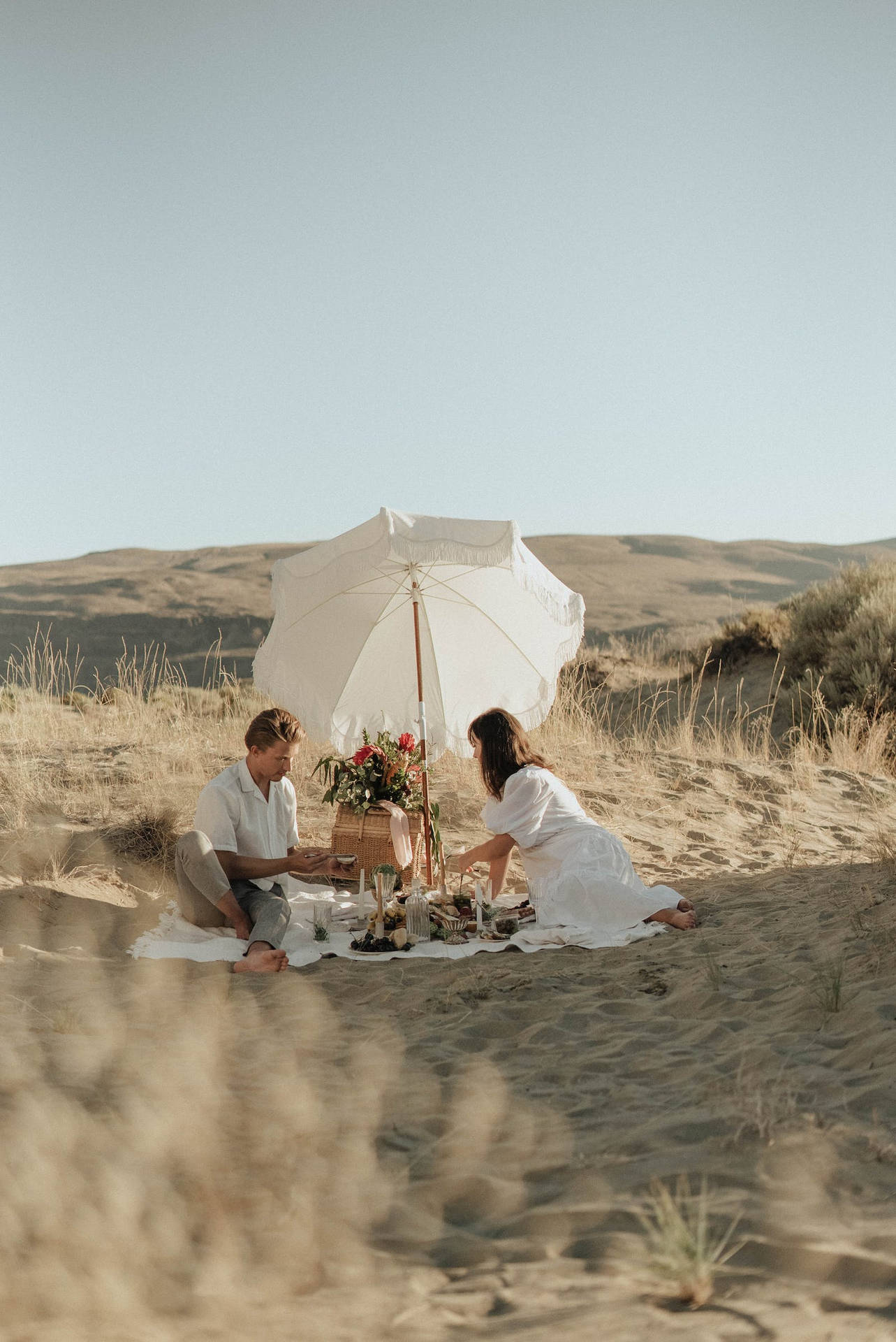 Amore Coppia Full Hd Sul Picnic Sfondo