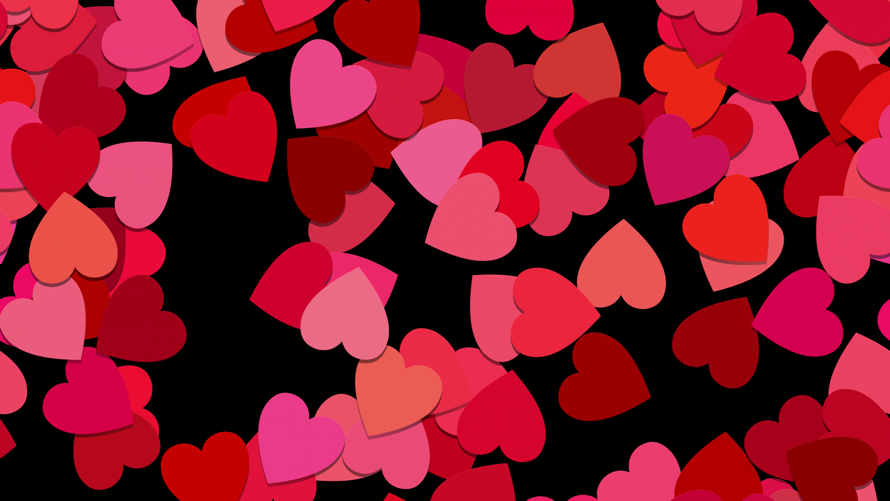 A picture of a heart-shaped background that displays deep love and affection