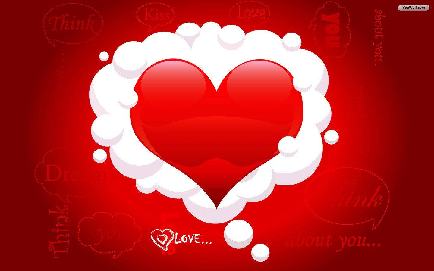 Love Heart Cloud Wallpaper