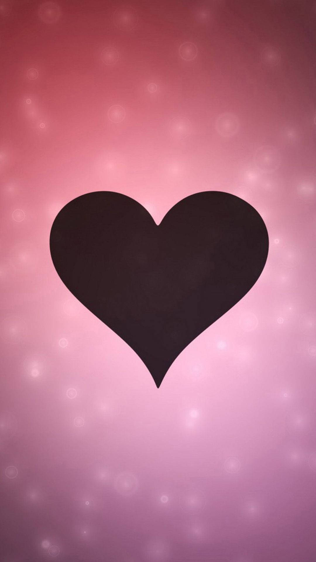 Love Heart Pink Abstract Background Wallpaper