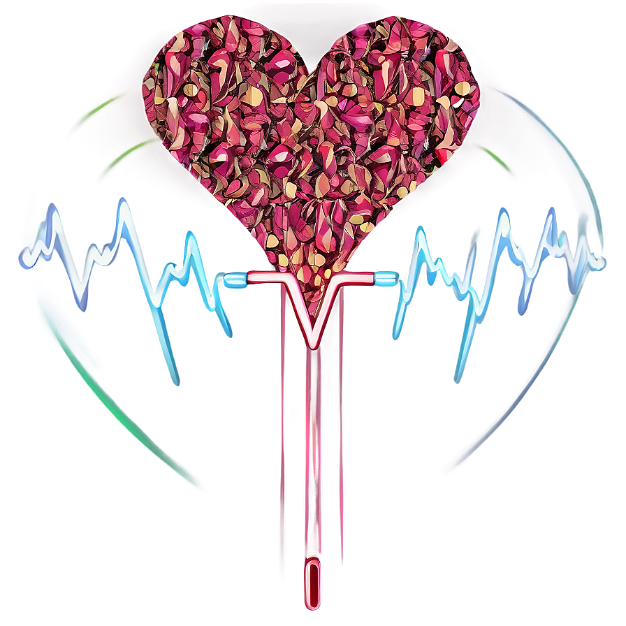 Love Heartbeat Pattern Png Alq PNG