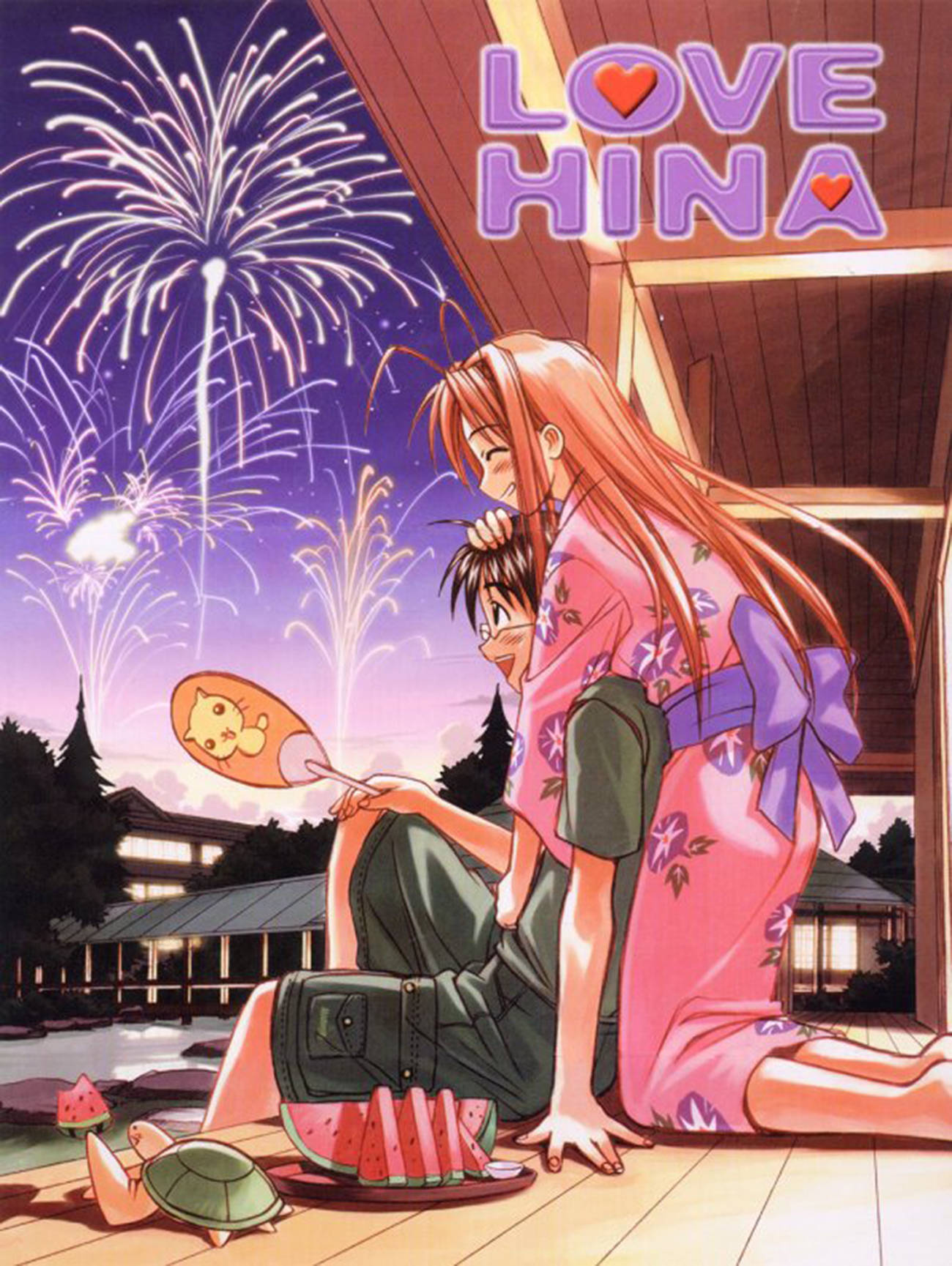 Love Hina Fireworks Art
