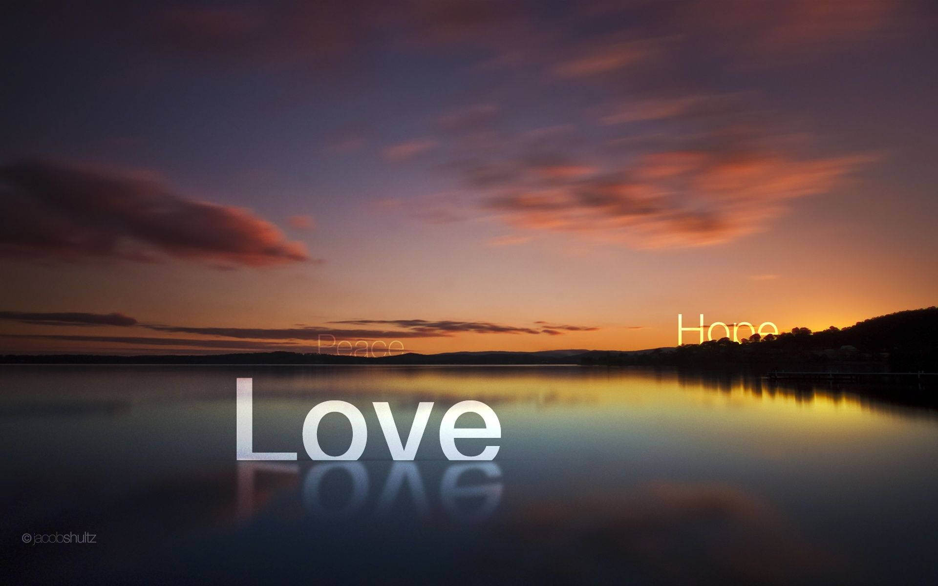 Love Hope And Peace Wallpaper