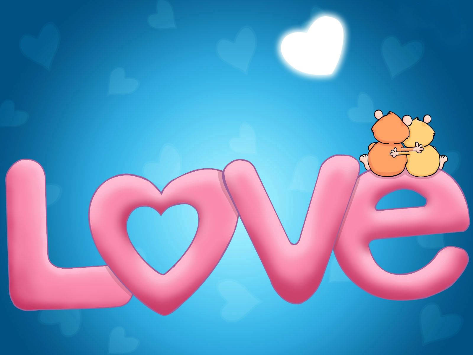 Cute and Cuddly Love Wallpaper