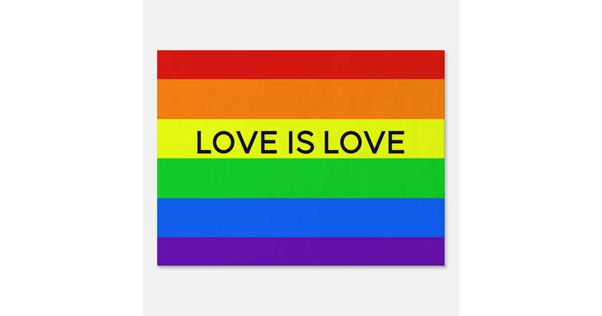 Oamor É Amor E A Bandeira Do Orgulho. Papel de Parede