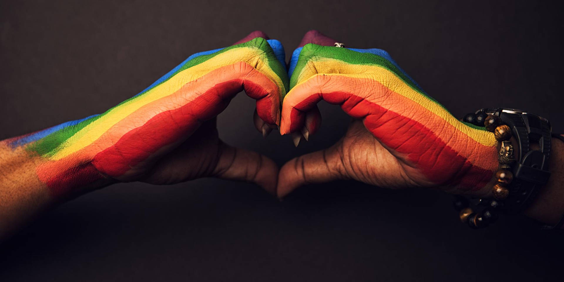 Unity Hand Heart Supporting Love Is Love Wallpaper