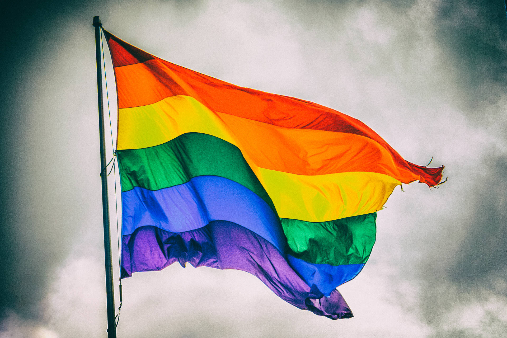 Kärlekär Kärlek Pride-flagga Wallpaper
