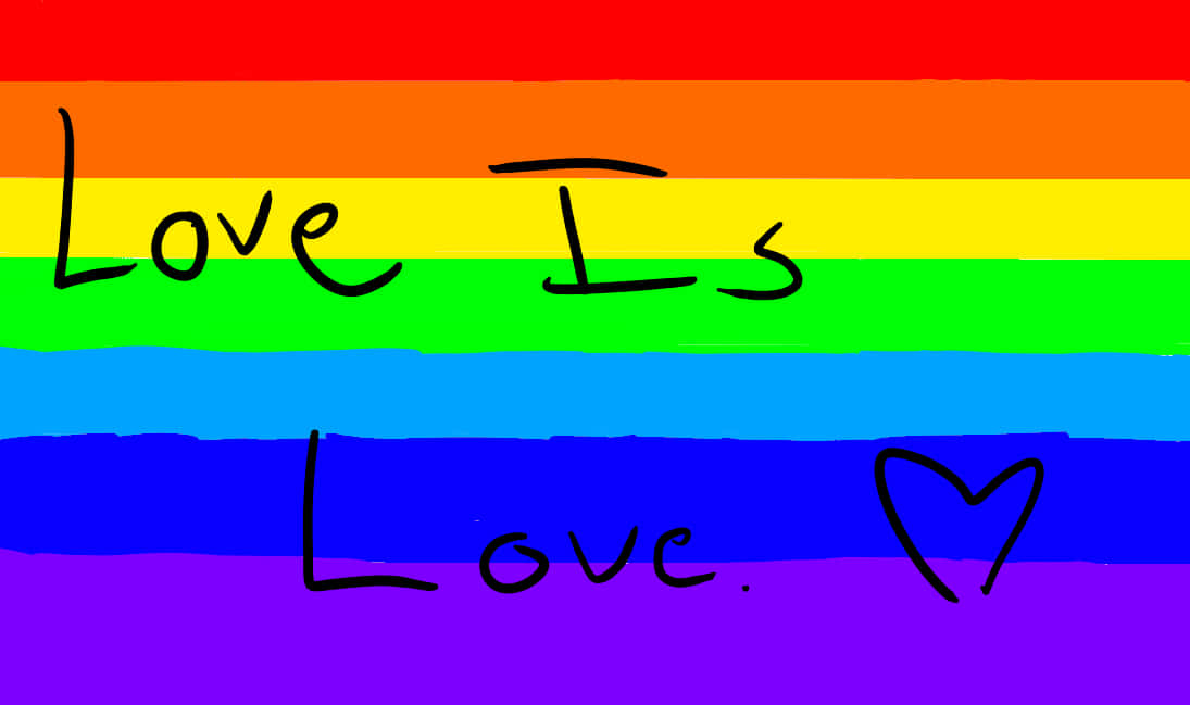 Love Is Love Rainbow Pride Artwork Wallpaper