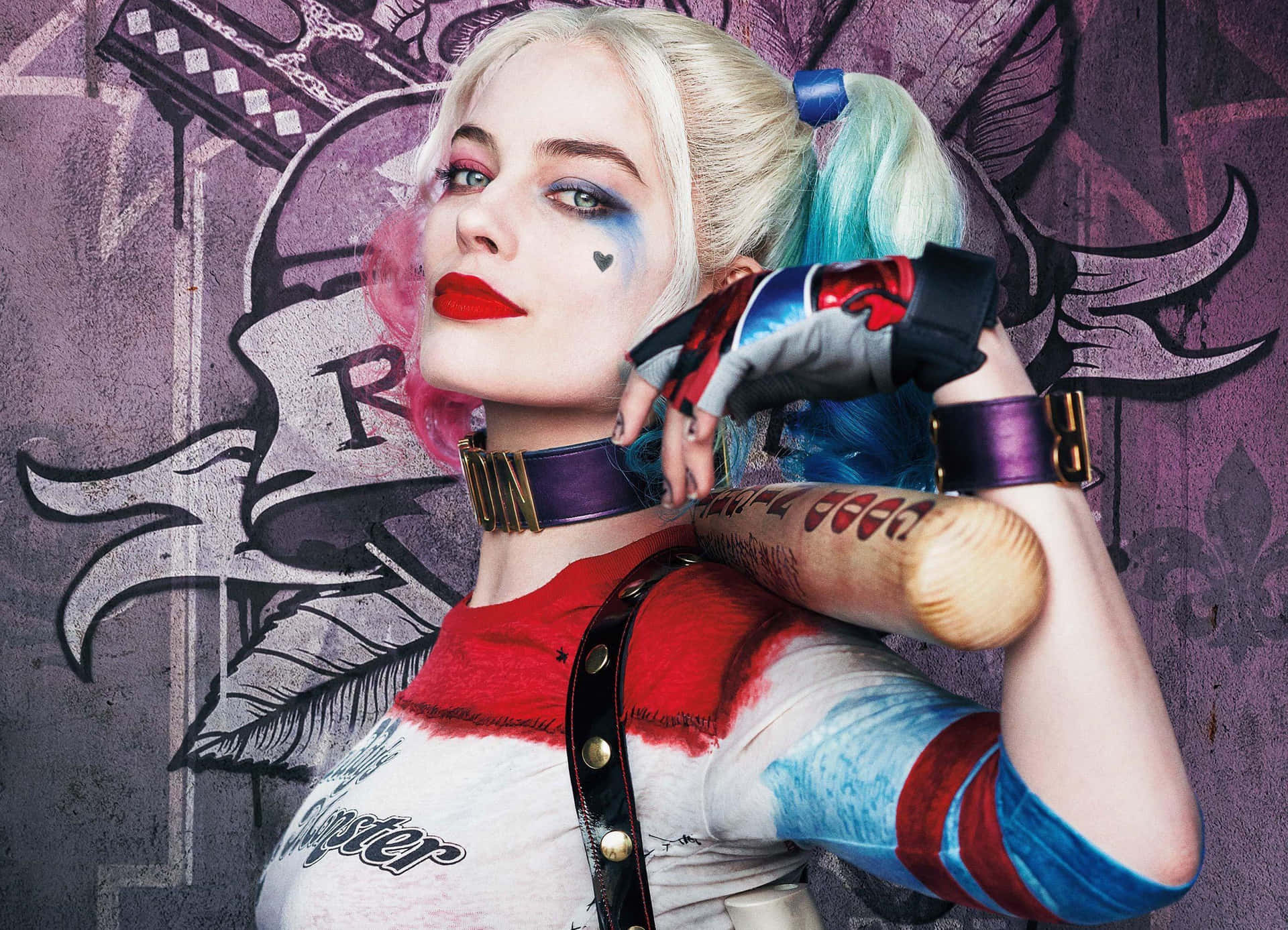 Sannkärlek: Joker Och Harley Quinn Från Filmen Suicide Squad. Wallpaper