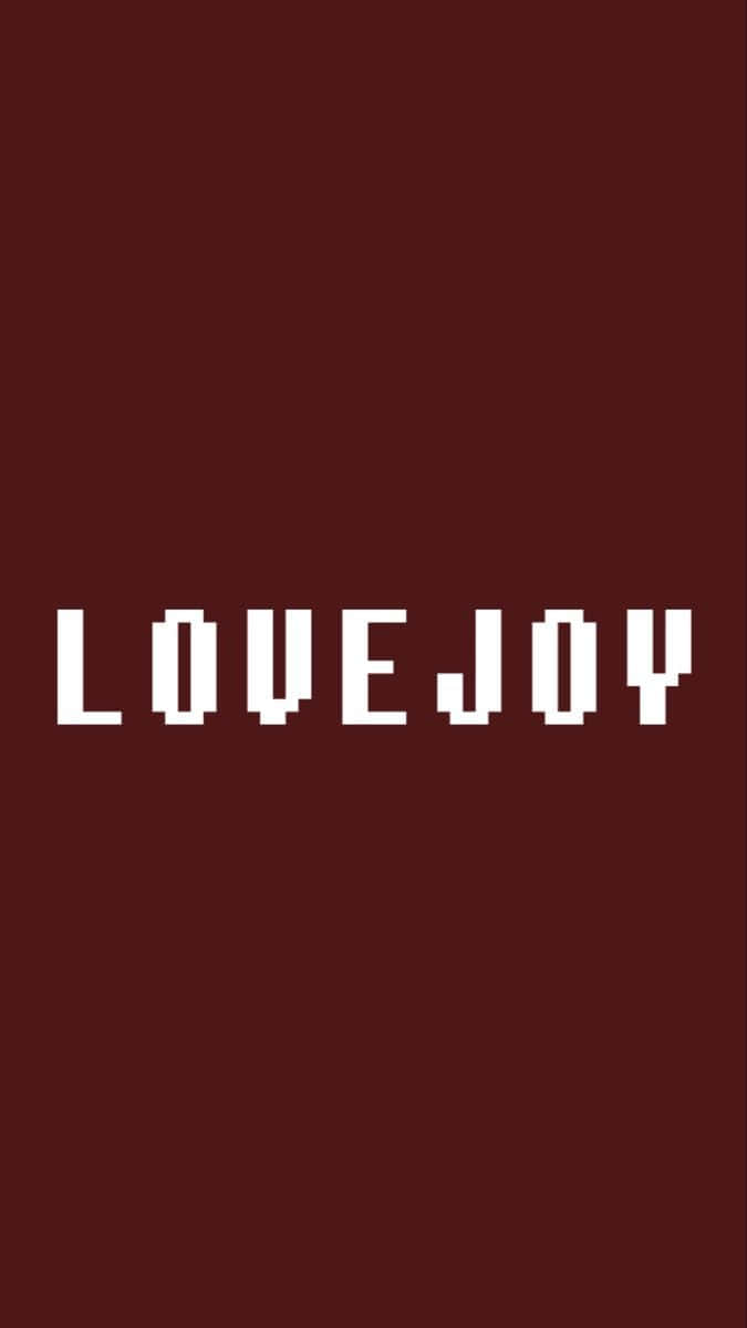Kærlighed Glæde Pixel Font Bogstaver Wallpaper
