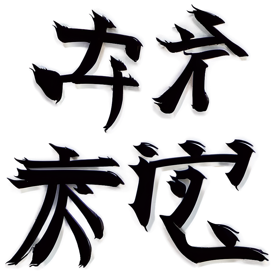 Love Kanji Lettering Png Vqt PNG