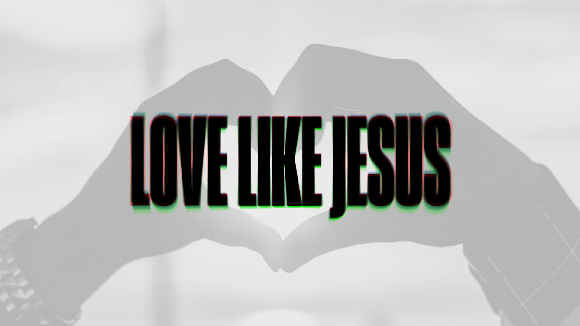 Love Like Jesus Heart Hands Wallpaper