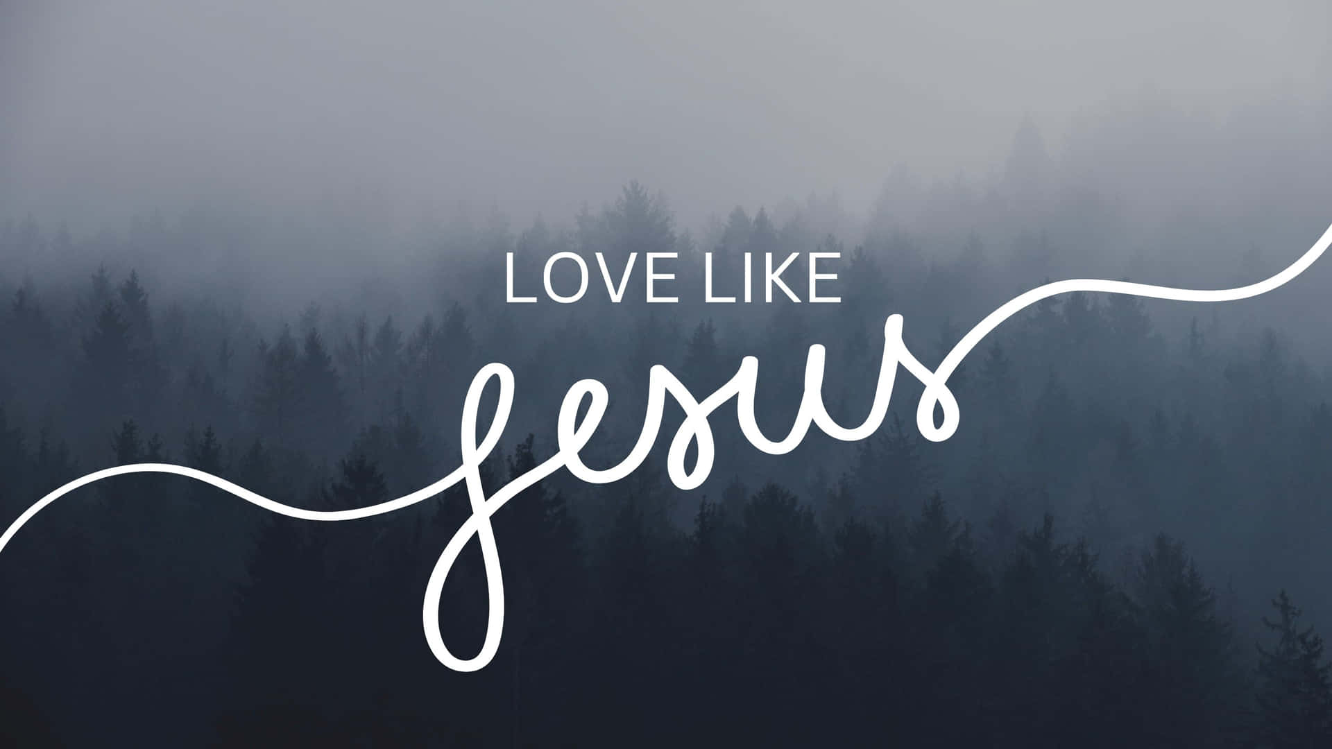 Download Love Like Jesus Inspirational Quote Wallpaper | Wallpapers.com