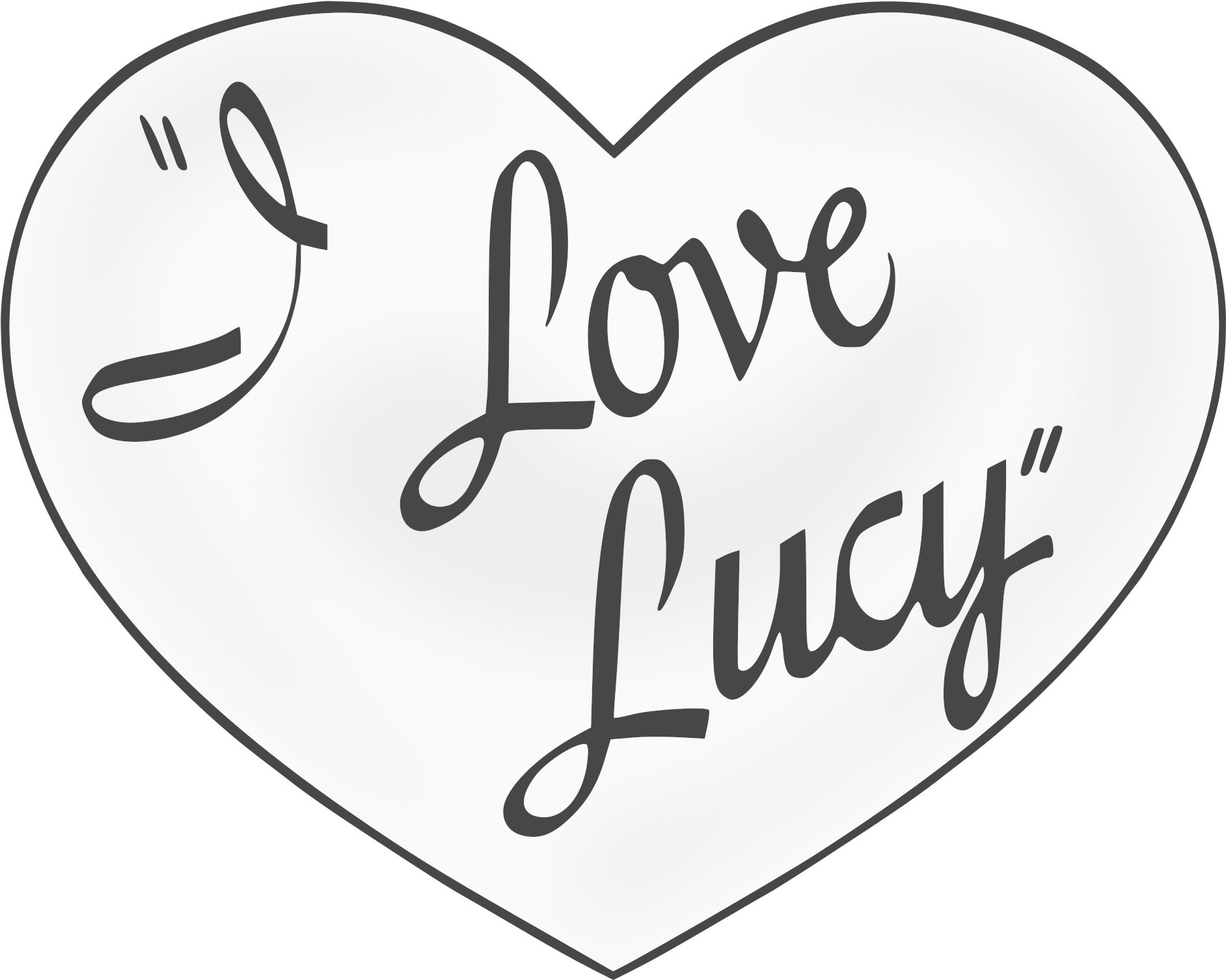 Download Love Lucy Heart Graphic | Wallpapers.com