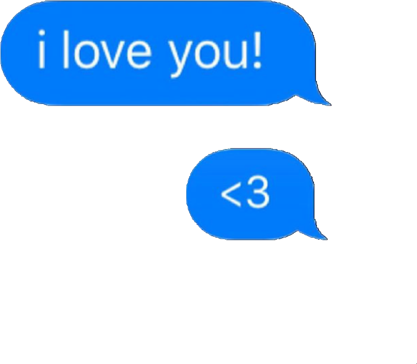 Love Message Heart Emoji Text PNG