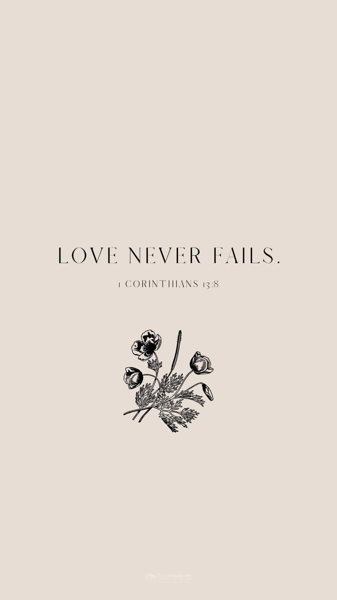Love Never Fails Corinthians138 Wallpaper