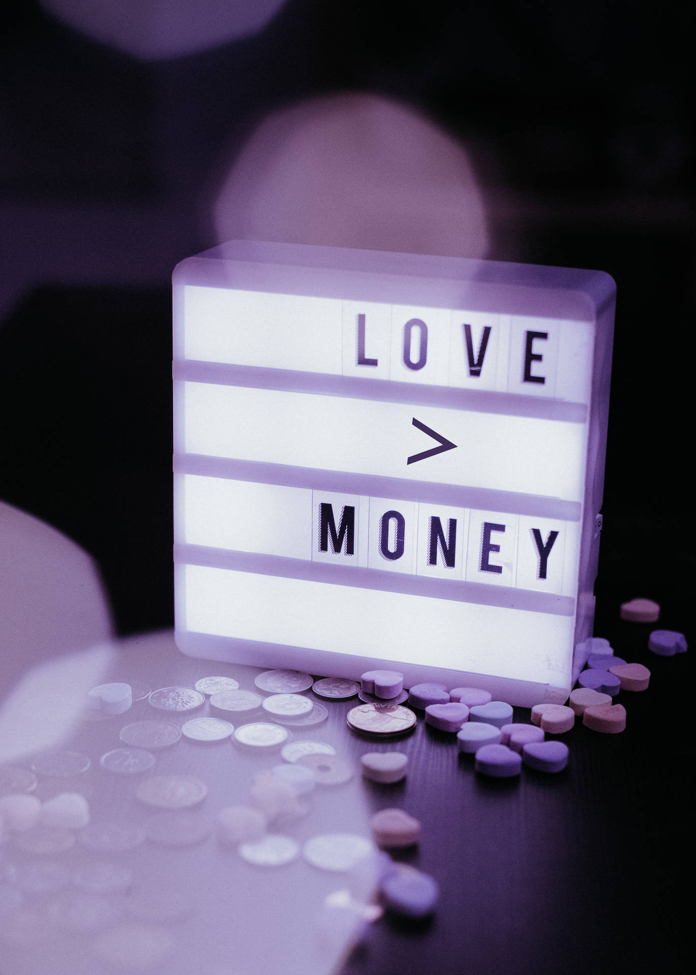 Money Is Temporary, Love Is Forever Wallpaper