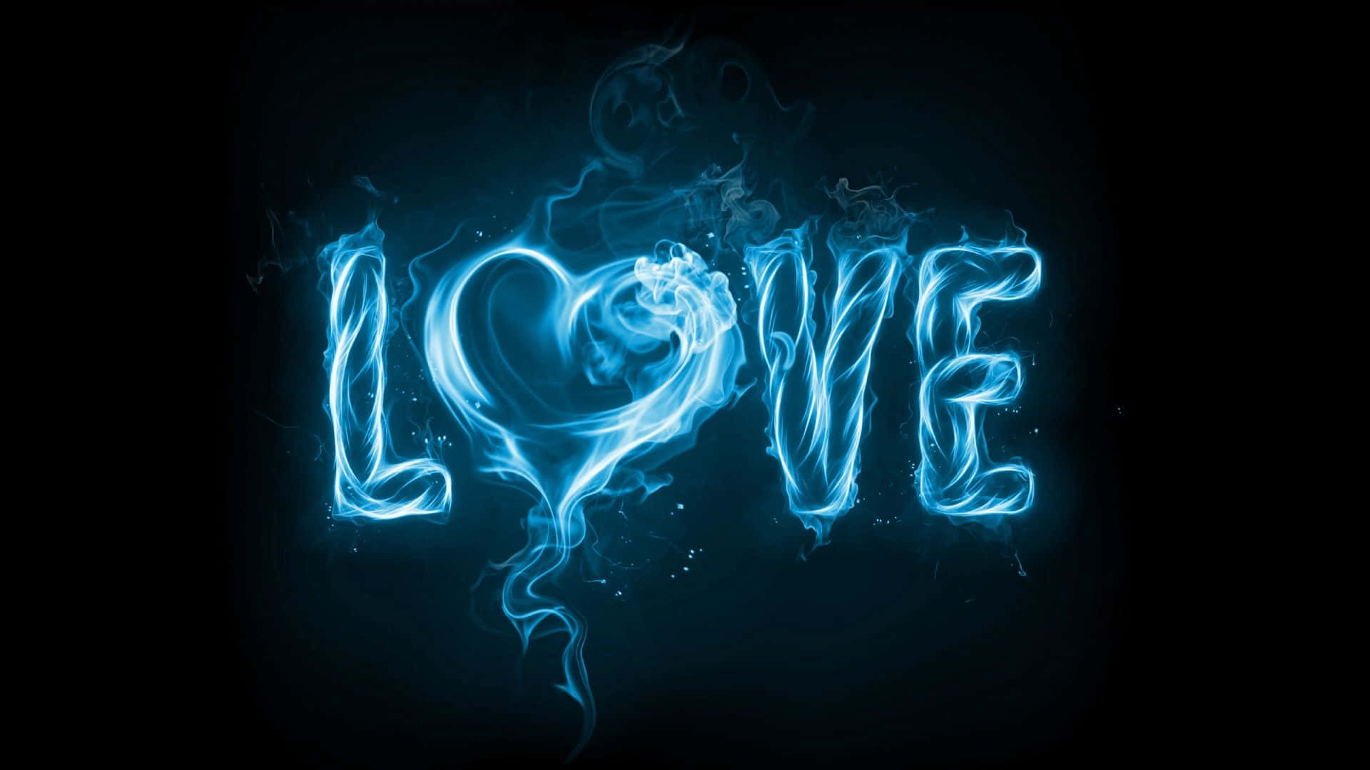 Love Blue Flame Picture