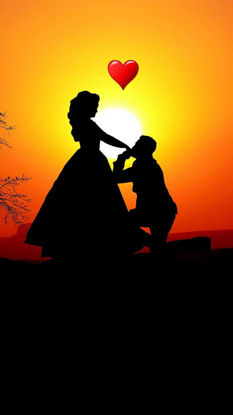 Lovers Confessing Love During Sunset Picture