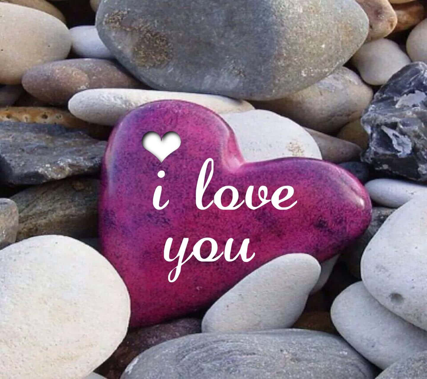 "I Love You" Stone Picture