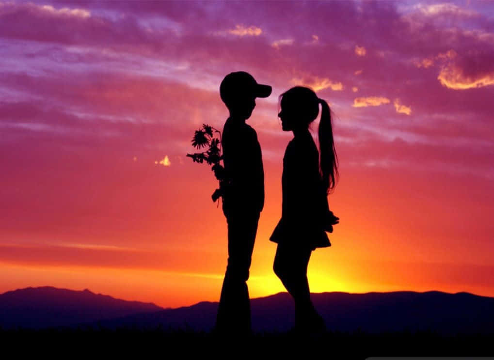 Young Lovers In Sunset Love Picture