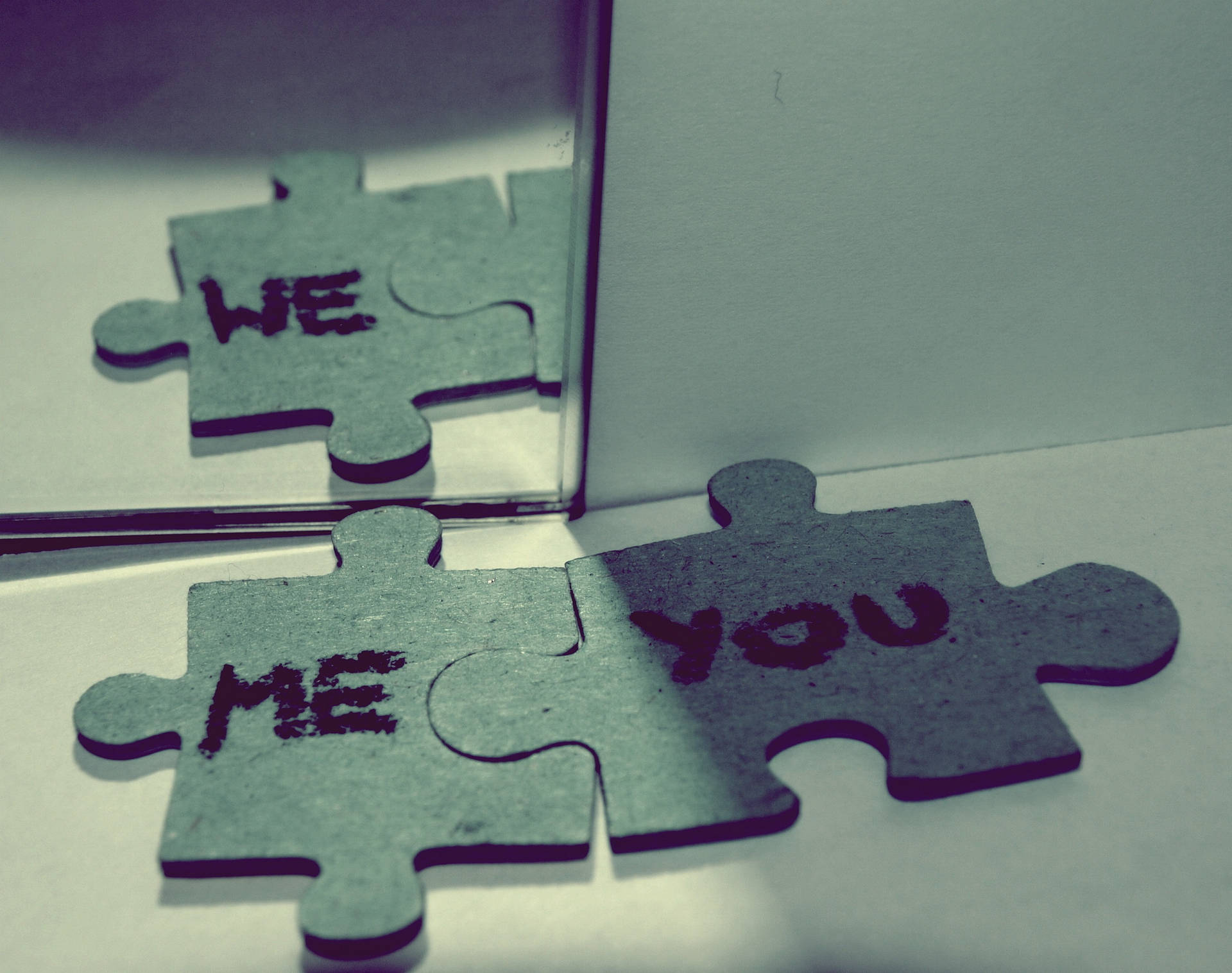 Love Puzzle Me And You Wallpaper