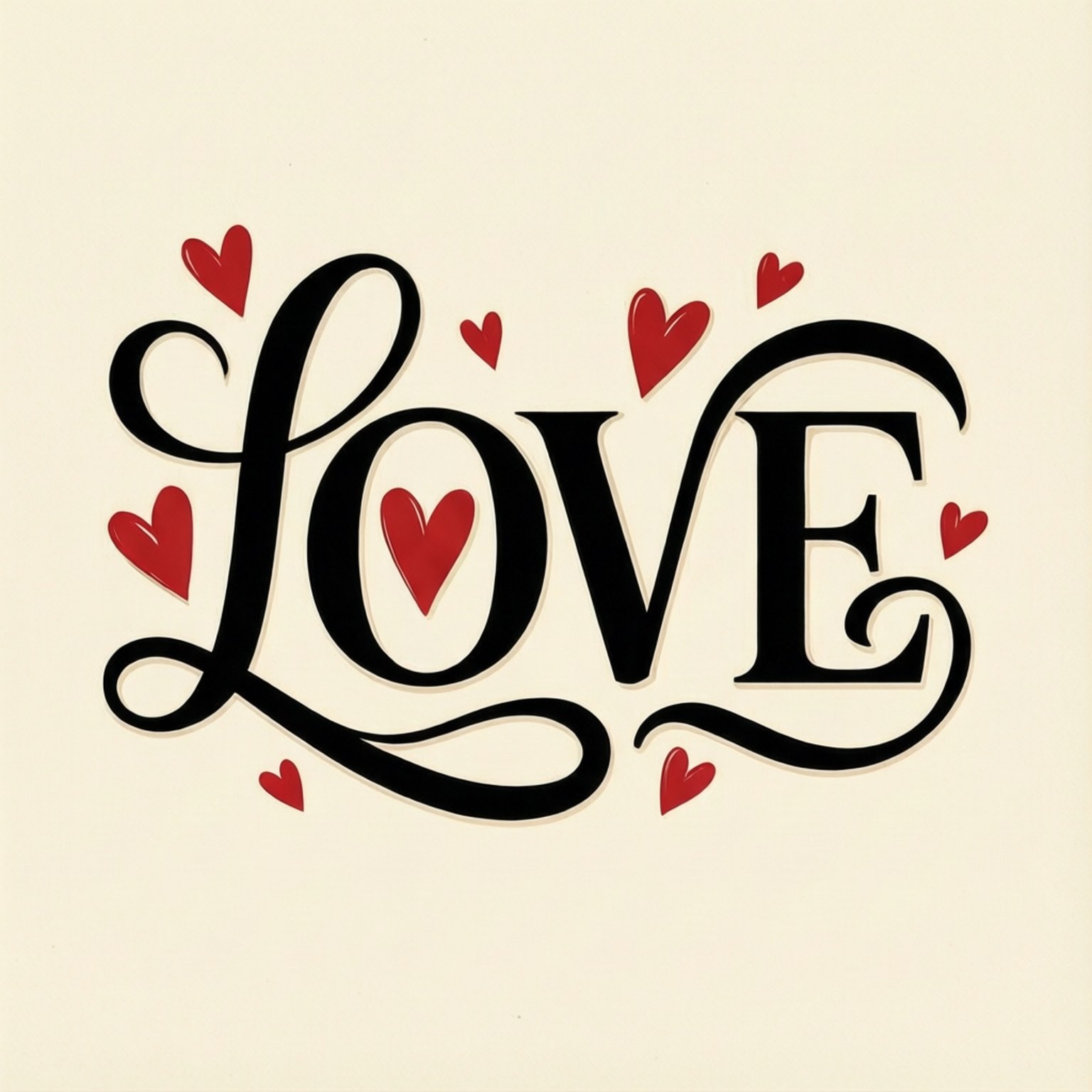 Love Script Typography Papéis de Parede