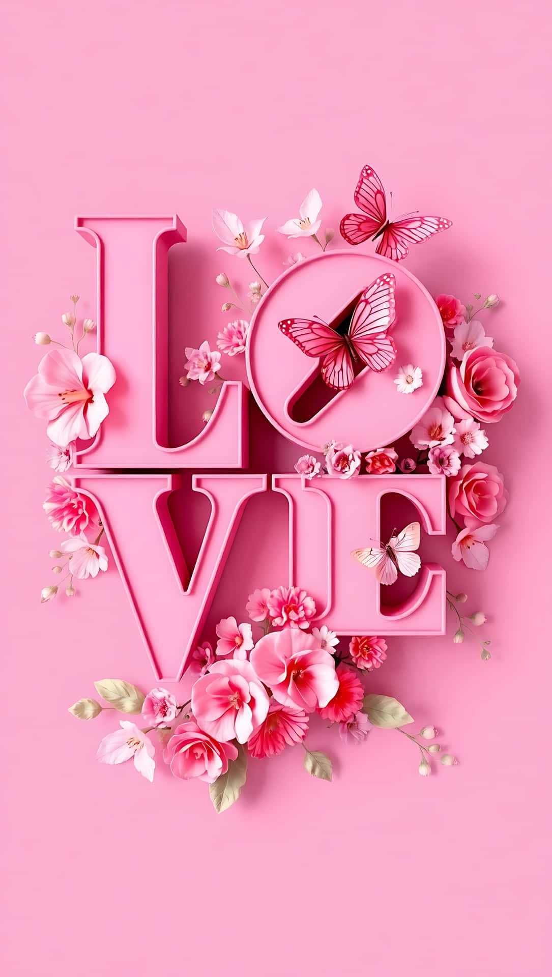 Love Sign: A Valentine’s Delight. Smartphone Wallpaper Wallpaper