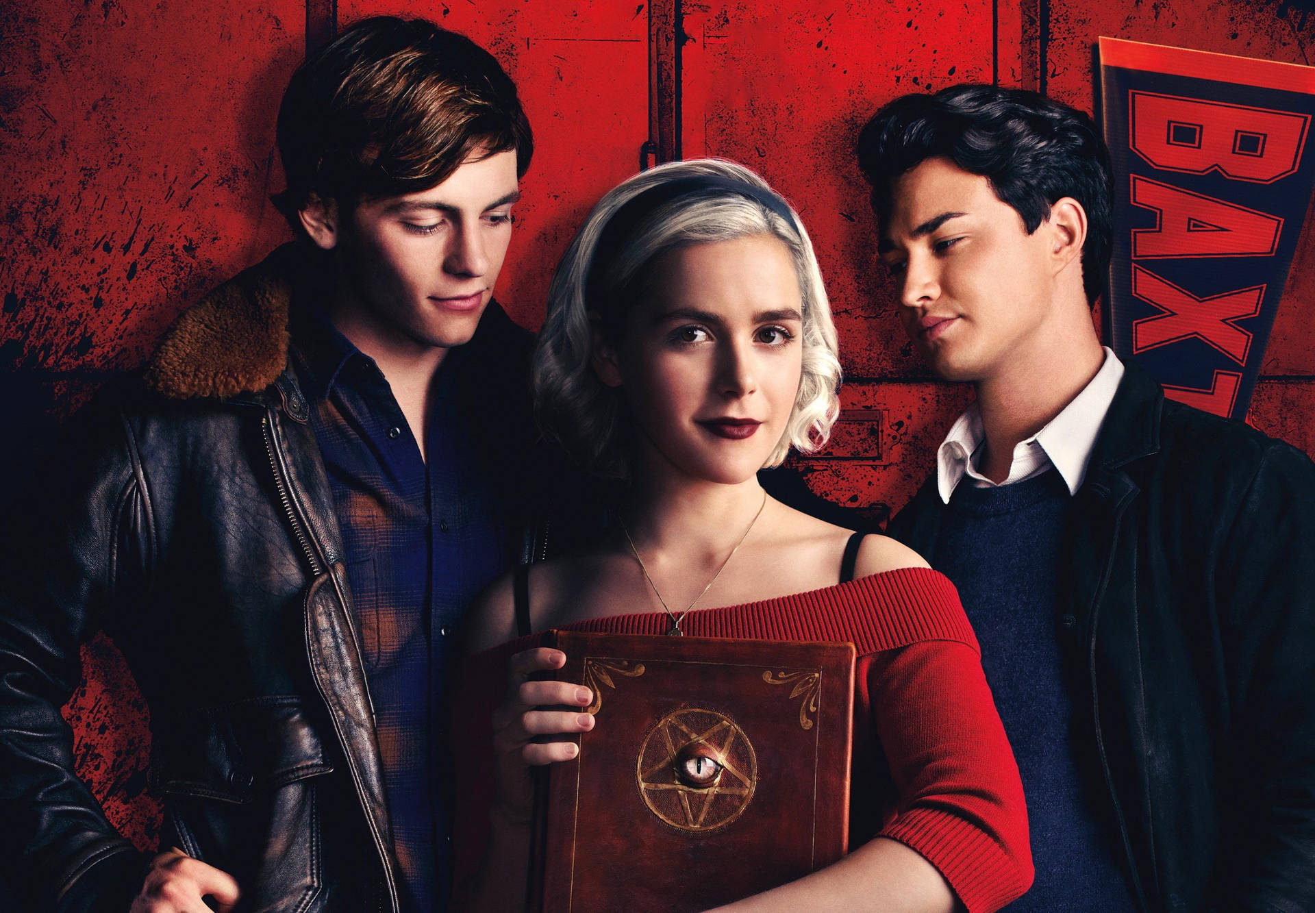 Love Triangle Of Chilling Adventures Of Sabrina Wallpaper